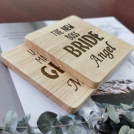 Gifts for Wedding or Anniversary, Personalized Coasters for couple, Newly Engaged Couple, Newly Wedded Couple, Ideal for Wedding Anniversary, Engagement, Newlyweds, Bridal Shower