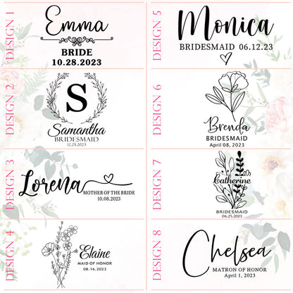 Personalized Hair Brush Set, Custom Name Massage Combs for Bridal Party, Maid of Honor and Bachelorette Gifts