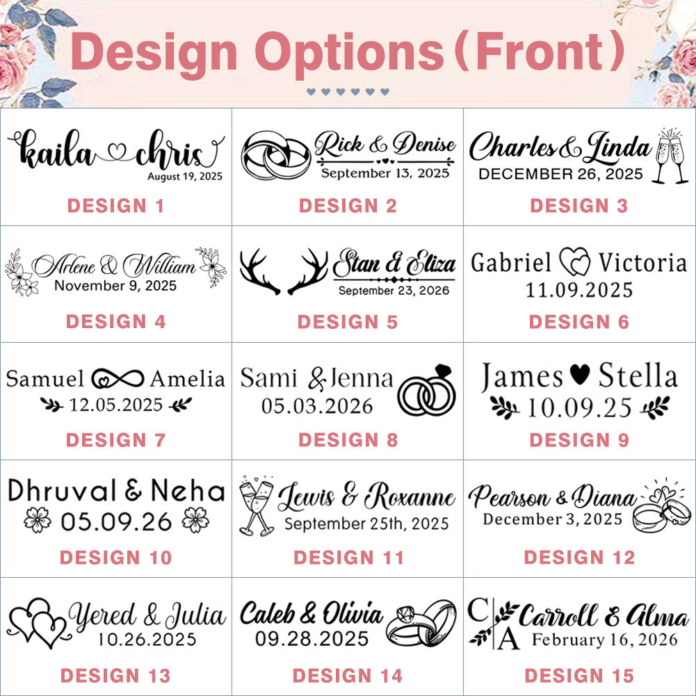 Personalized Wedding Favor Gifts for Guest, Wooden Bottle Openers Set with customized Couple's Name & Wedding Date, Pack of 15 - 100