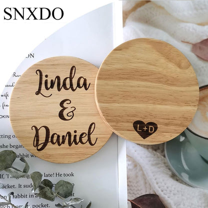 Wedding Gifts for Couples - Novelty Custom Name Coasters, Funny Gift, Engagement, Newlyweds, Bridal Shower, Personalized Present for Her or Him