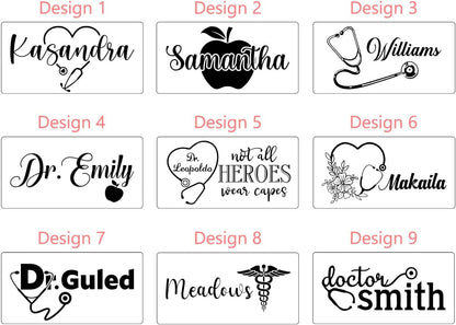 Gifts for Doctors, Personalized Name Pen Holder for Nurses, Hygienists, Assistants, Physician, Dentists, Unique Graduation, Birthday or Christmas Gifts Idea, Custom Desk Organizer