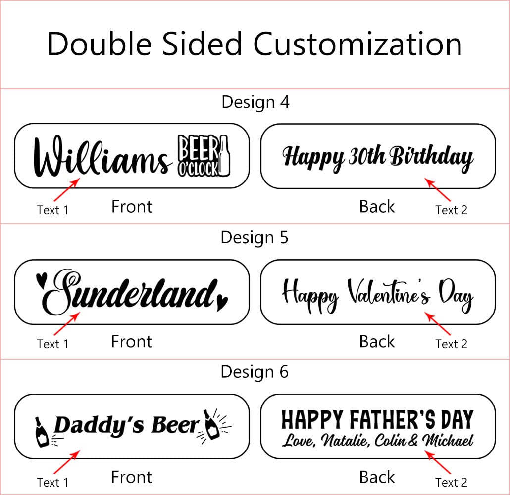 Personalized Wooden Bottle Opener Gift, Beer Gift for Him, Groomsman, Brother, Boy Friend, Father, Unique Gifts for Father's Day, Birthday, Bachelor Party, Christmas