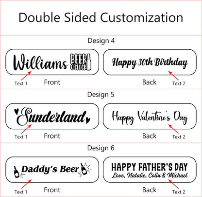 Personalized Wooden Bottle Opener Gift, Beer Gift for Him, Groomsman, Brother, Boy Friend, Father, Unique Gifts for Father's Day, Birthday, Bachelor Party, Christmas