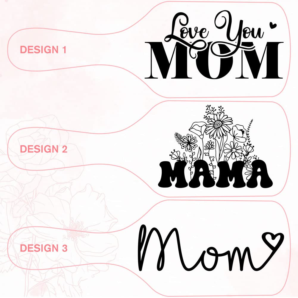 Gifts for Mom, Personalized Hair Brush, Love you Mom Natural Wooden Comb - Happy Mother`s Day Valentine's Day Birthday Christmas Wedding Anniversary Thanksgiving Present for Mom