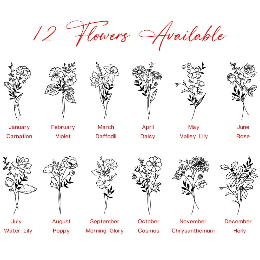 Personalized Hair Brush Gifts for Sister from Sister, Custom Name & Birth Month Flower Comb for Best Friends, Natural Wooden Brush Christmas Birthday Gifts for Soul Sisters