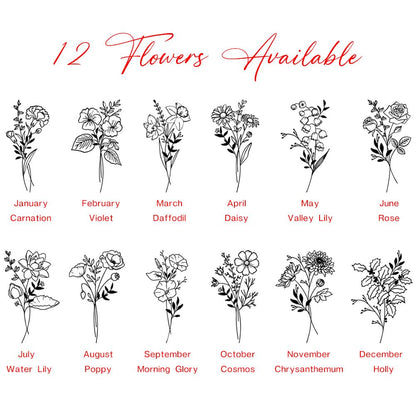 Personalized Hair Brush Gifts for Sister from Sister, Custom Name & Birth Month Flower Comb for Best Friends, Natural Wooden Brush Christmas Birthday Gifts for Soul Sisters