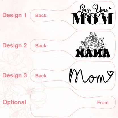 Personalized Bamboo Hair Brush & Comb for Mom - Birthday & Mother's Day Gift from Daughter or Son