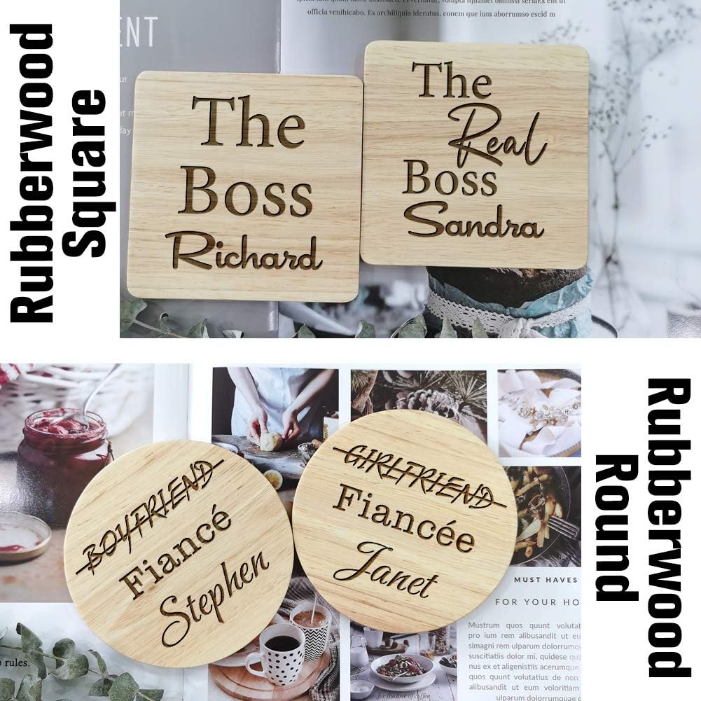 Gifts for Wedding or Anniversary, Personalized Coasters for couple, Newly Engaged Couple, Newly Wedded Couple, Ideal for Wedding Anniversary, Engagement, Newlyweds, Bridal Shower