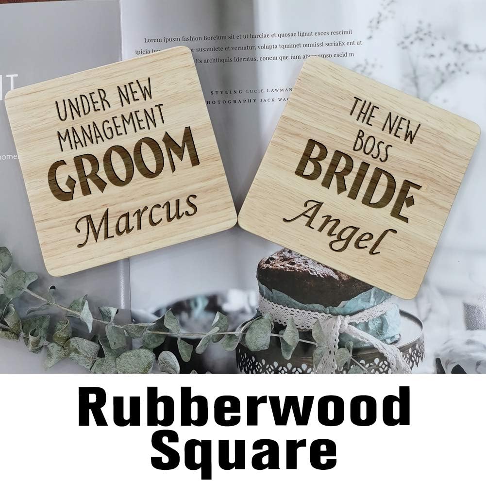 Gifts for Wedding or Anniversary, Personalized Coasters for couple, Newly Engaged Couple, Newly Wedded Couple, Ideal for Wedding Anniversary, Engagement, Newlyweds, Bridal Shower