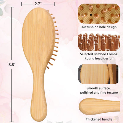 Personalized Hair Brush Set, Custom Name Massage Combs for Bridal Party, Maid of Honor and Bachelorette Gifts